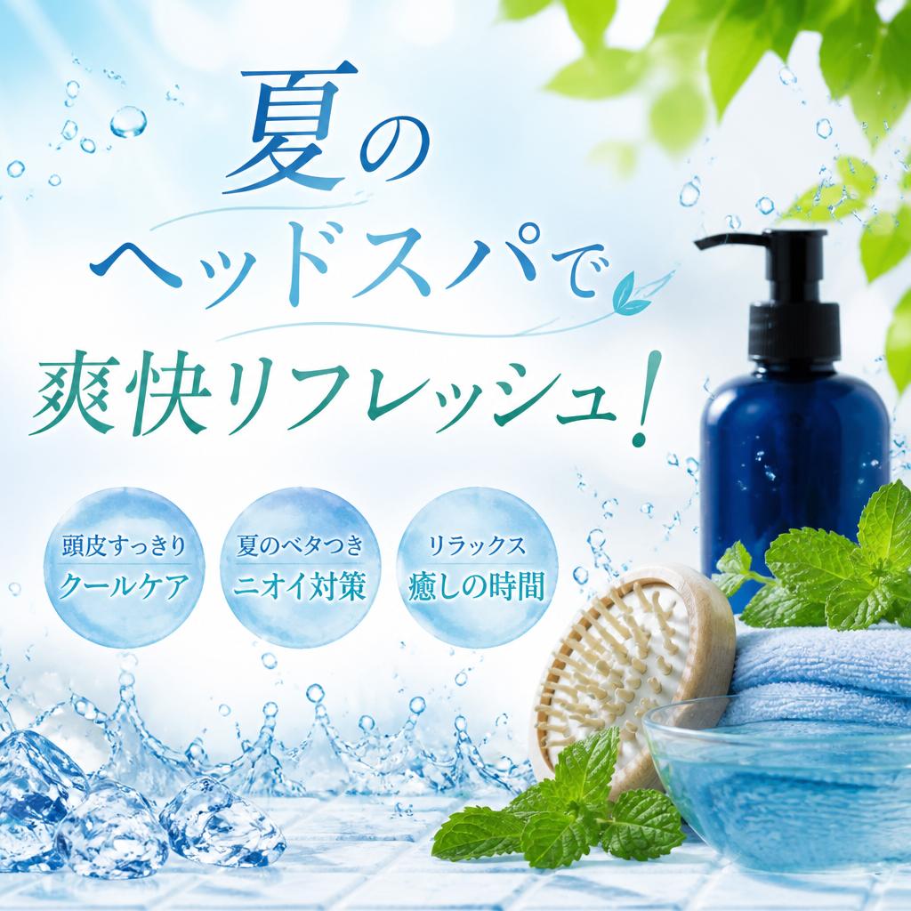 夏のヘッドスパで爽快リフレッシュ！